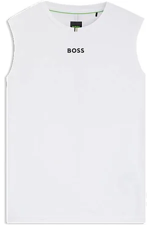 HUGO BOSS Blusa de alças ativa em tecido elástico com riscas na parte de trás