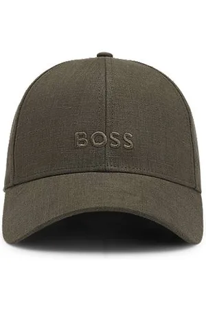 HUGO BOSS Boné em linho com logótipo bordado