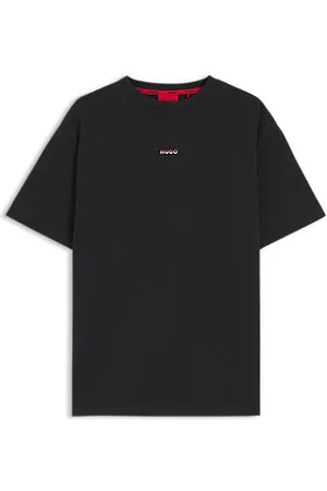 HUGO BOSS T-shirt de pijama de ajuste descontraído em algodão com estampado de logótipo