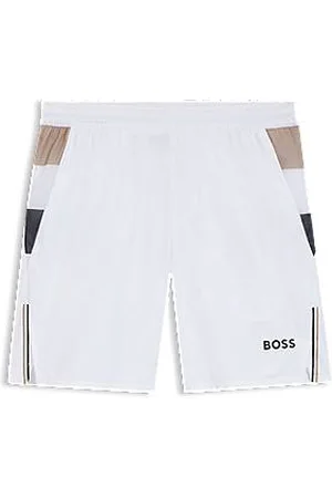 HUGO BOSS Calções de ténis ativos em tecido flexível com controlo da humidade