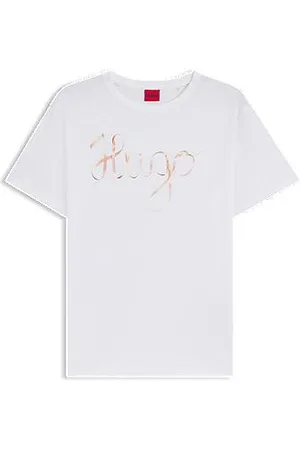 HUGO BOSS T-shirt em jersey de algodão com logótipo