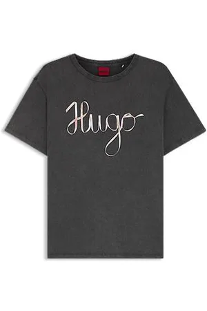 HUGO BOSS T-shirt em jersey de algodão com logótipo