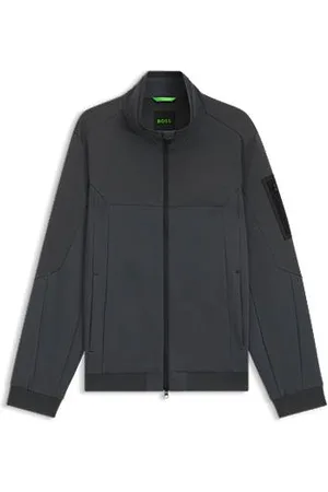 HUGO BOSS Casaco repelente à água em tecido de jersey e softshell