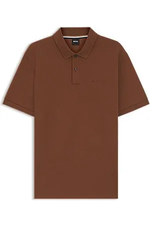 HUGO BOSS Polo Pallas em algodão piqué com detalhes de logótipo