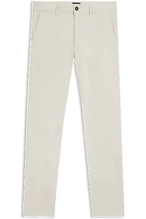 HUGO BOSS Chinos de ajuste slim em cetim de algodão elástico