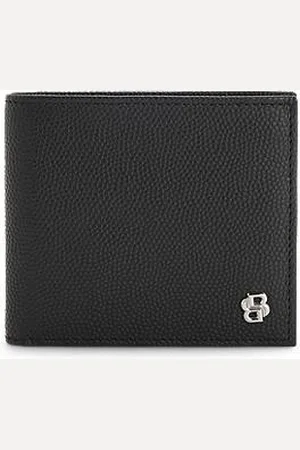 HUGO BOSS Conjunto de carteira e porta-cartões em pele com monograma Double B