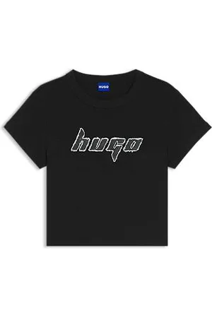 HUGO BOSS T-shirt em algodão com motivo artístico