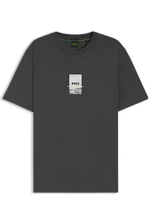 HUGO BOSS T-shirt de ajuste descontraído em algodão elástico com estampado fotográfico