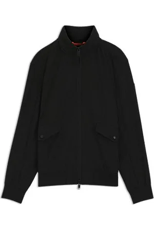 HUGO BOSS Casaco estilo bomber semelhante a aviador repelente à água com capuz dobrável