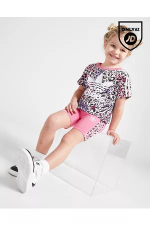 adidas Bebé Sets - Conjunto T-Shirt/Calções Cycle Girls' Leopard para Bebé