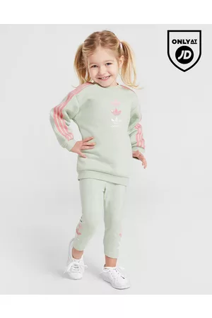 adidas Bebé Sets - Conjunto de Sweatshirt/Leggings Girls' Repeat Trefoil de Bebé