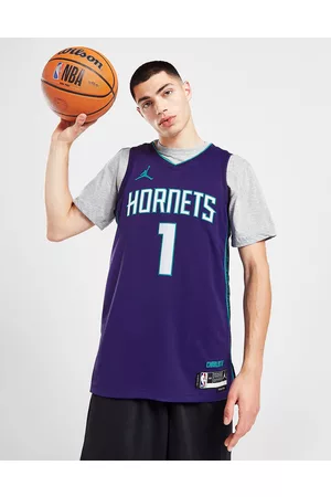 Jordan Homem Roupa de Desporto - NBA Charlotte Hornets Ball #1 Swingman Jersey