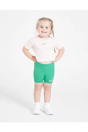 Nike Menina T-shirts & Manga Curta - Conjunto de T-Shirt/Calções Girls' Repeat Gingham de Bebé