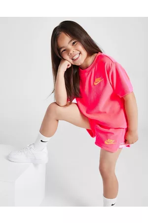 Nike Menina T-shirts & Manga Curta - Girls' Towel Terry T-Shirt/Shorts Set Children