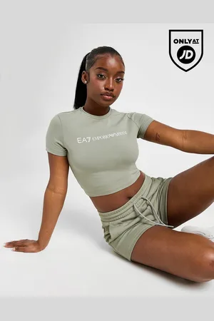 EA7 Logo Slim Crop T