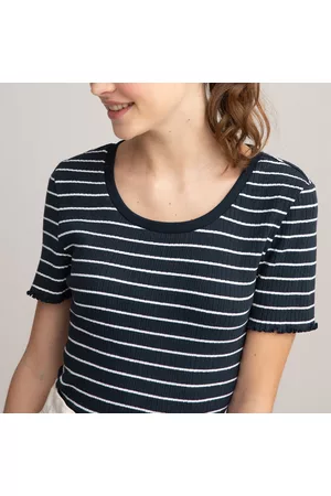 La Redoute Menina T-shirts 10 anos idade - T-shirt às riscas, em canelado, 10-18 anos