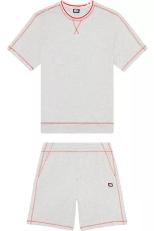 Diesel Pijamas - Pijama liso de mangas curtas