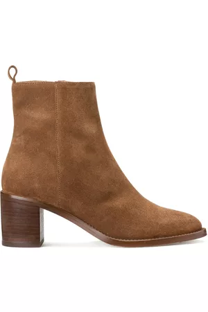 La Redoute Mulher Acessórios de moda - Botas em pele com tacão largo, fabricadas na Europa