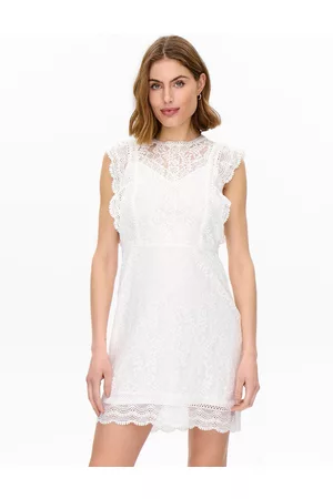 ONLY Mulher Vestidos Justos - Vestido curto e justo, em renda