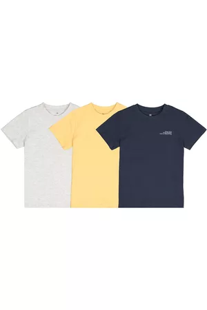 La Redoute Homem T-shirts & Manga Curta - Lote de 3 t-shirts de gola redonda, mensagem no peito