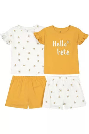 La Redoute Menina Pijamas - Lote de 2 pijamas-calção, estampado sol