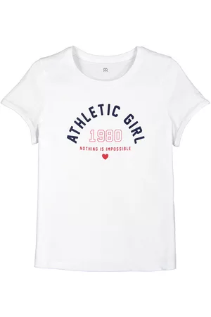 La Redoute Menina T-shirts desportivas - T-shirt de gola redonda, com mensagem, Athletic Girl