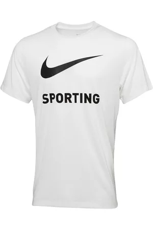 Sporting Clube de Portugal Menina T-shirts & Manga Curta - T-shirt Swoosh branca, do