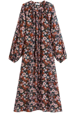 La Redoute Mulher Vestidos Estampados - Vestido estilo camisa, comprido e evasé, estampado às flores