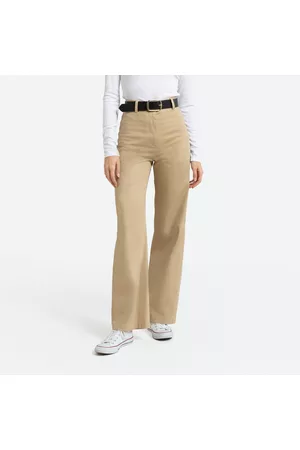 La Redoute Mulher Calças Chino - Calças largas em cetim de algodão