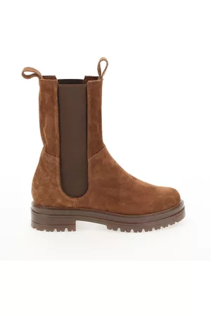 Mjus Mulher Acessórios de moda - Botas chelsea de cano subido, em pele camurça