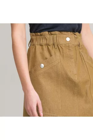 La Redoute Mulher Mini-saias - Saia paperbag, direita e curta
