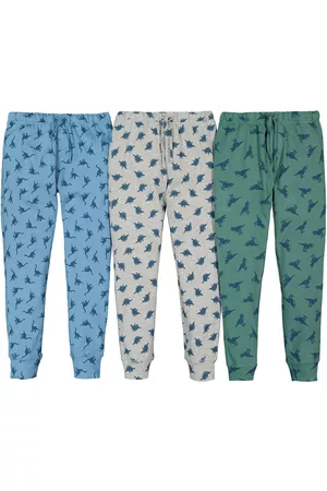 La Redoute Infantil Calças - Lote de 3 calças de pijama, estampadas com dinossauros