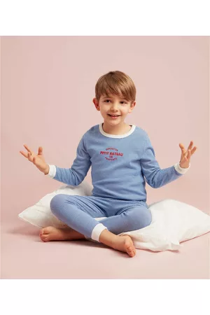 Petit Bateau Infantil Pijamas - Pijama às riscas finas