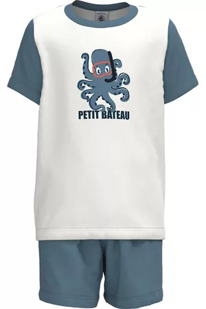 Petit Bateau Infantil Pijamas - Pijama curto de 2 peças