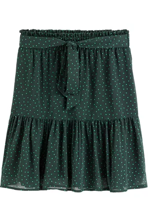 La Redoute Mulher Mini-saias - Saia curta com folho e cinto