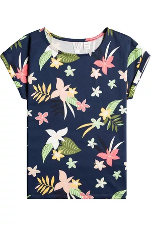 Roxy Menina Tops Estampados - T-shirt de mangas curtas, estampado florido