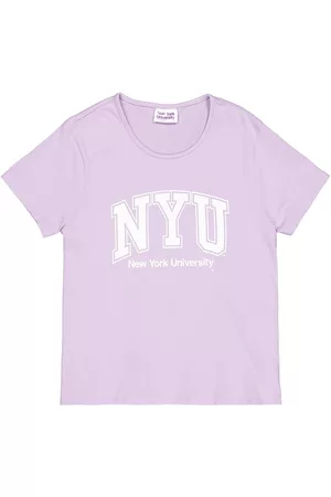 NEW YORK UNIVERSITY Menina T-shirts 10 anos idade - T-shirt de mangas curtas, 10-18 anos