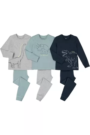 La Redoute Infantil Pijamas - Lote de 3 pijamas em algodão, com dinossauros
