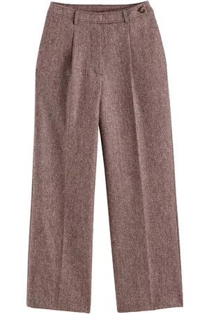 La Redoute Mulher Calças Largas - Calças largas em lã, fabricadas na Europa