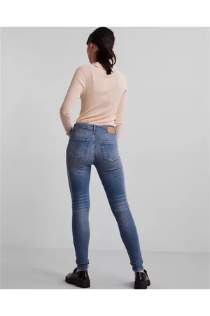 Pieces Mulher Calças de ganga Skinny - Jeans skinny, cintura standard