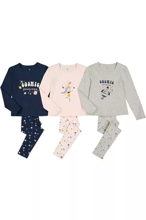 La Redoute Menina Pijamas - Lote de 3 pijamas em algodão, estampado com planetas