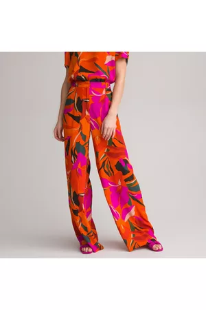 ANNE WEYBURN Mulher Calças Estampadas - Calças largas, estampado floral