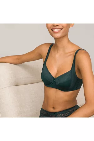 La Redoute Mulher Soutien de Renda - Soutien envolvente, em renda, Ebony