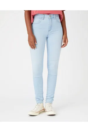 Wrangler high waisted skinny jeans in euphoria denim