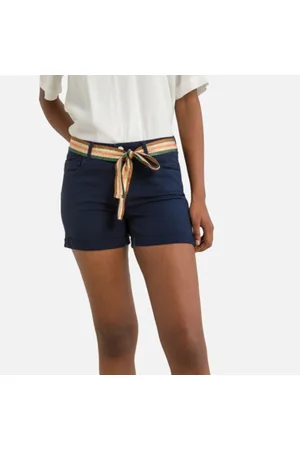 Only Chiara butterfly denim shorts in light blue