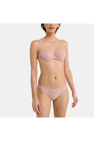 Panties Calvin Klein Radiant Cotton Thong 3-Pack Pink Splendor/ Briar Rose/  Black