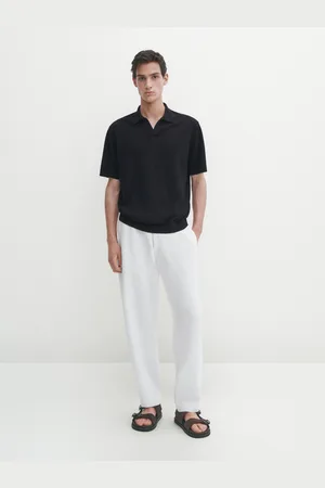 Massimo Dutti Polo De Malha De Manga Curta
