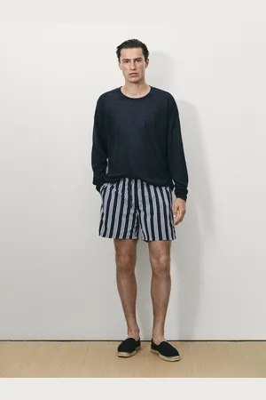 Massimo Dutti Calções De Banho Listrados