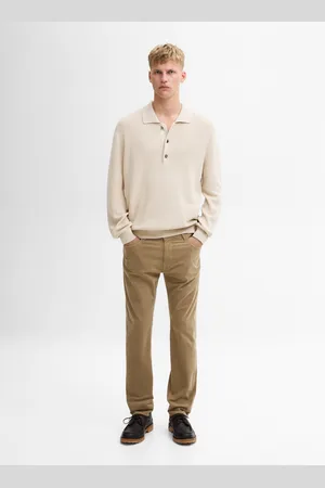 Massimo Dutti Calças Cinco Bolsos De Bombazina Slim Fit