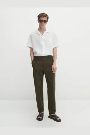 Massimo Dutti Calças De Popelina Jogger Fit